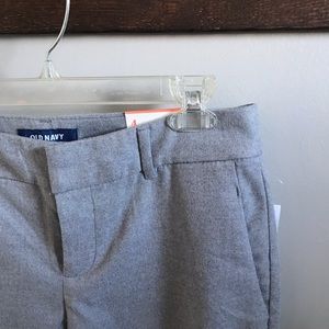 NWT Old Navy Harper mid rise crop pants gray Sz 4